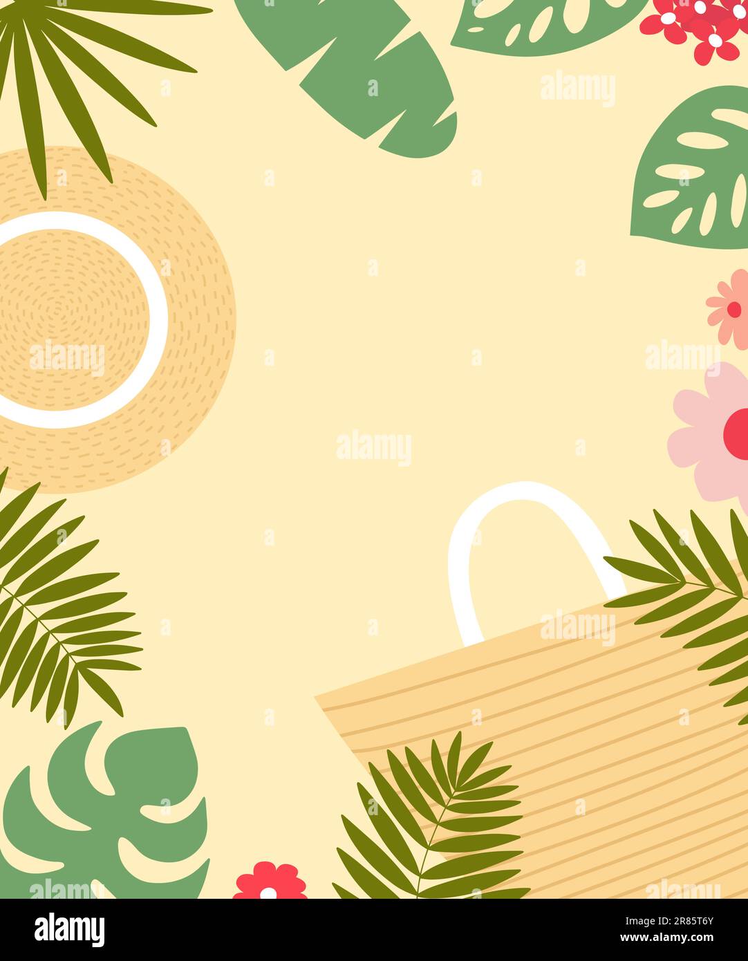 Vector summer beach background Stock Vector Image & Art - Alamy