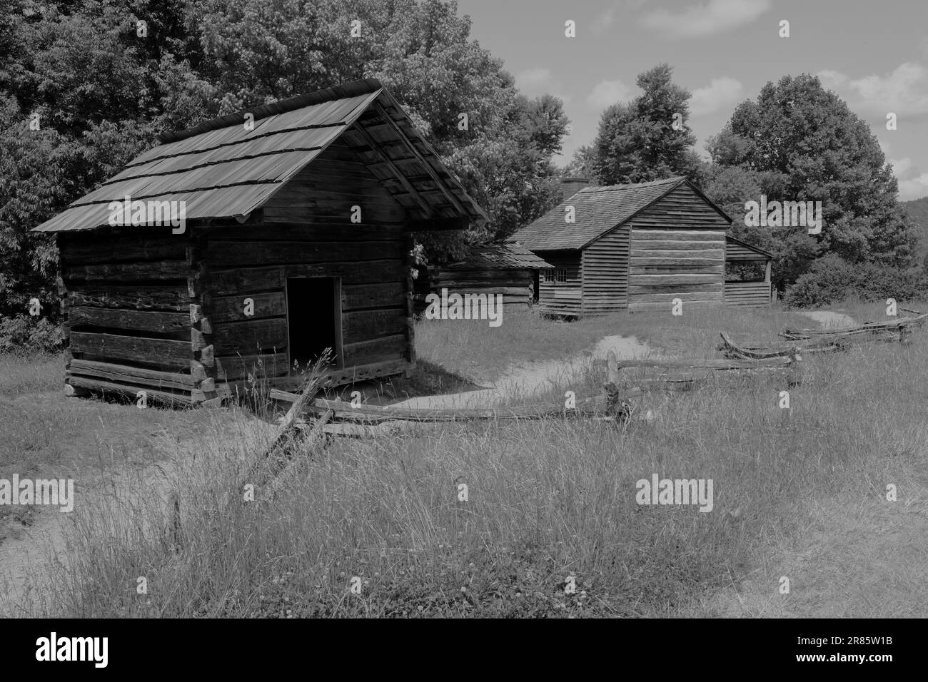 The Dan Lawson Farmstead, Cades Cove Stock Photo Alamy