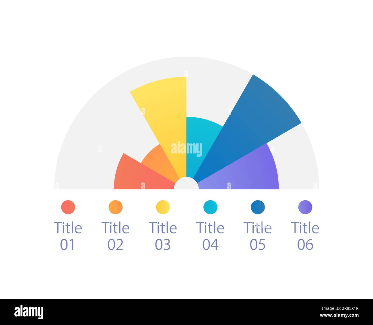 Half pie infographic chart design template Stock Vector Image & Art - Alamy