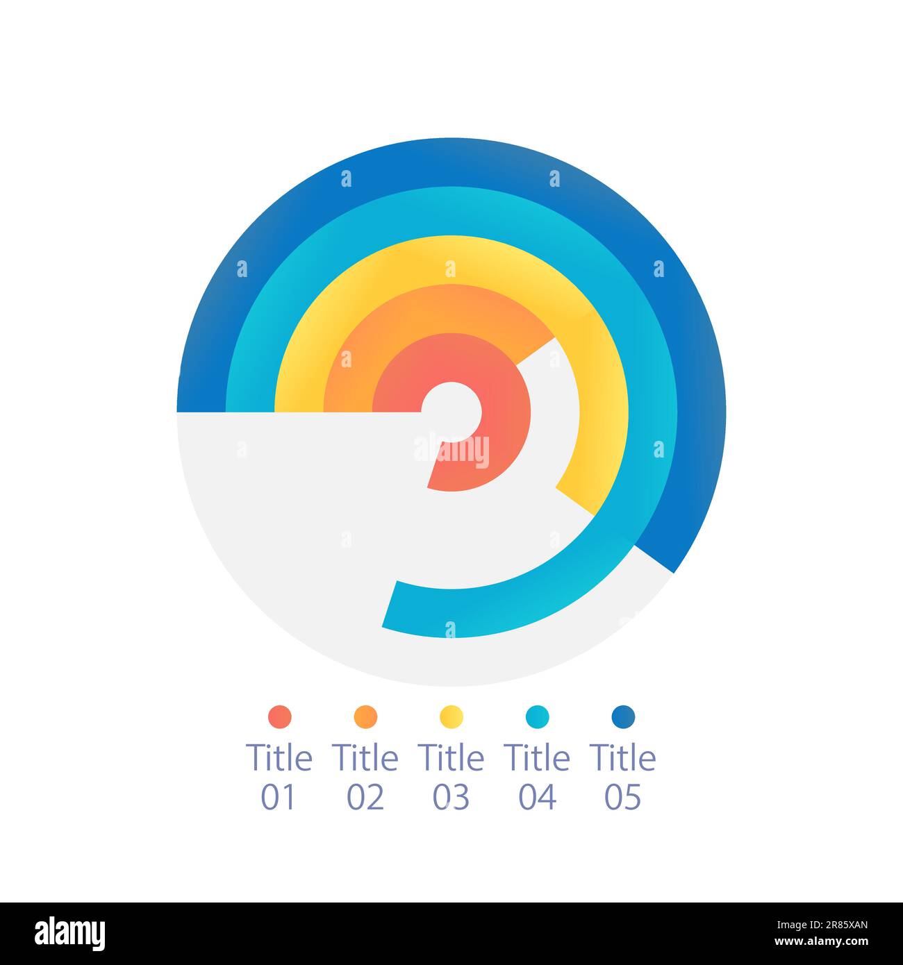Circular bar infographic chart design template Stock Vector Image & Art
