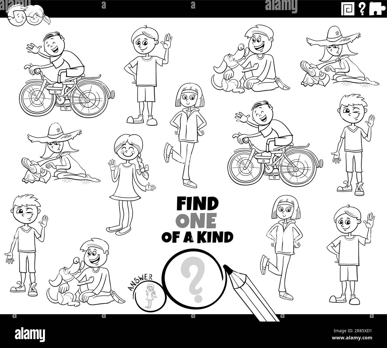 Teens educational activity Stock Vector Images Alamy