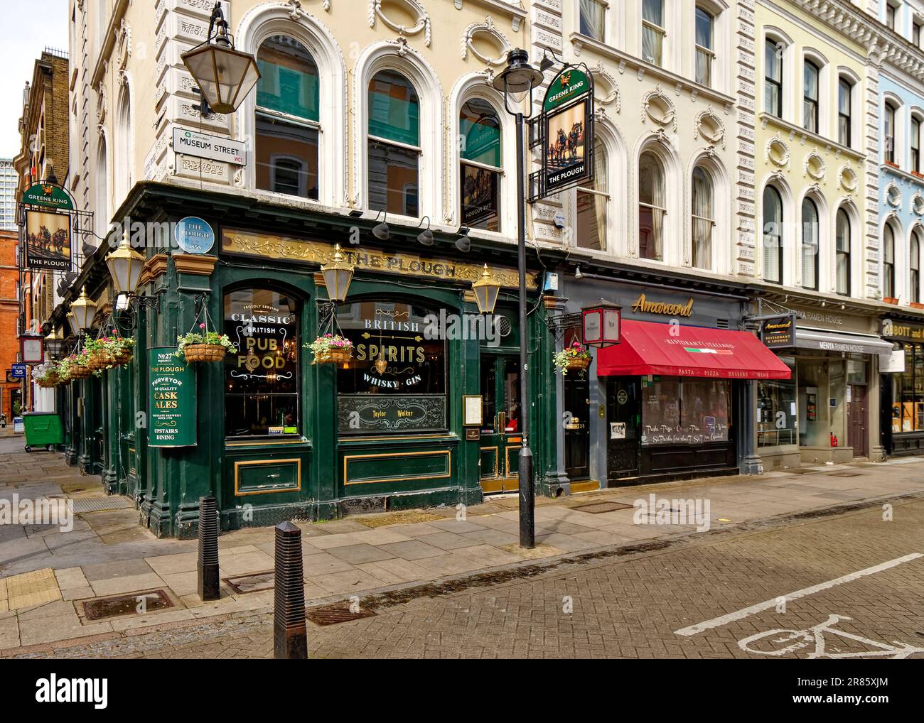 London Camden the Plough Pub or Public House in Museum Street Stock Photo