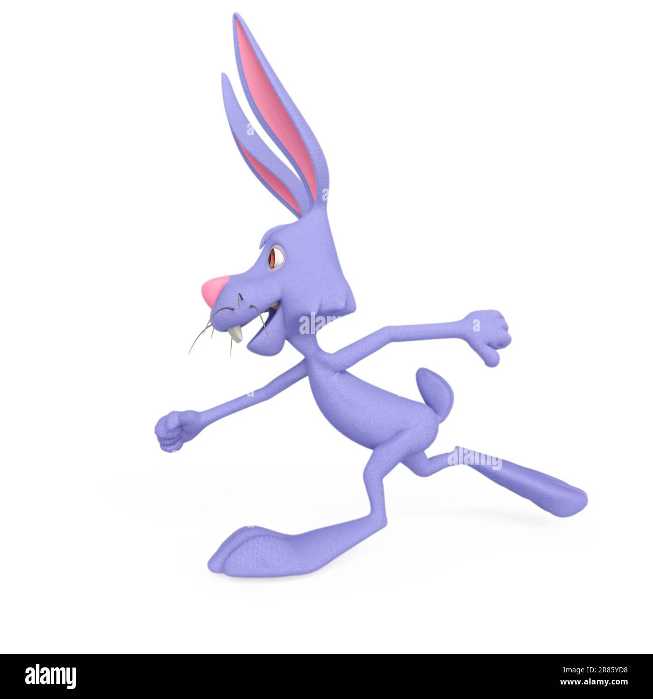 rabbit cartoon is running fast on side viewrabbit cartoon is running ...