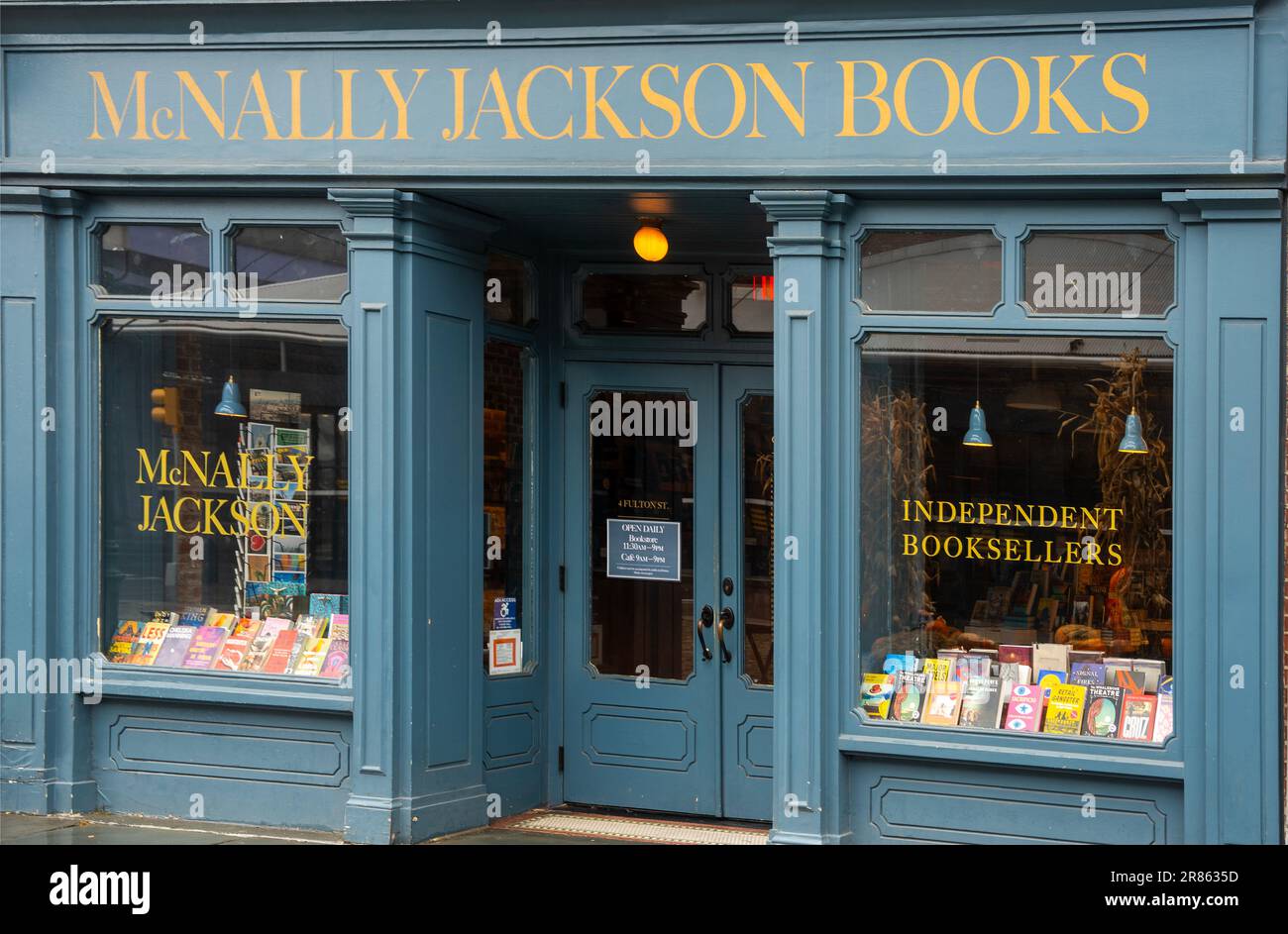 McNally Jackson Books at South Street Seaport in Manhattan NYC Stock Photo