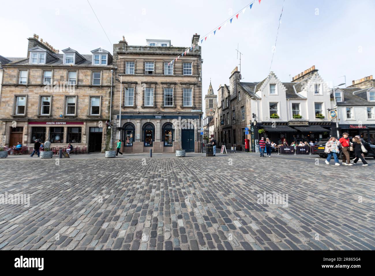 Market street, St Andrews,  Fife , Scotland, UK Stock Photo