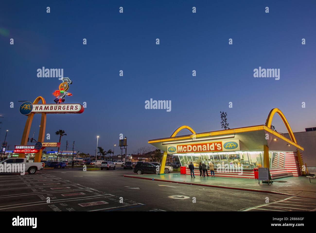 Oldest surviving McDonald's, Downey, California, USA Stock Photo