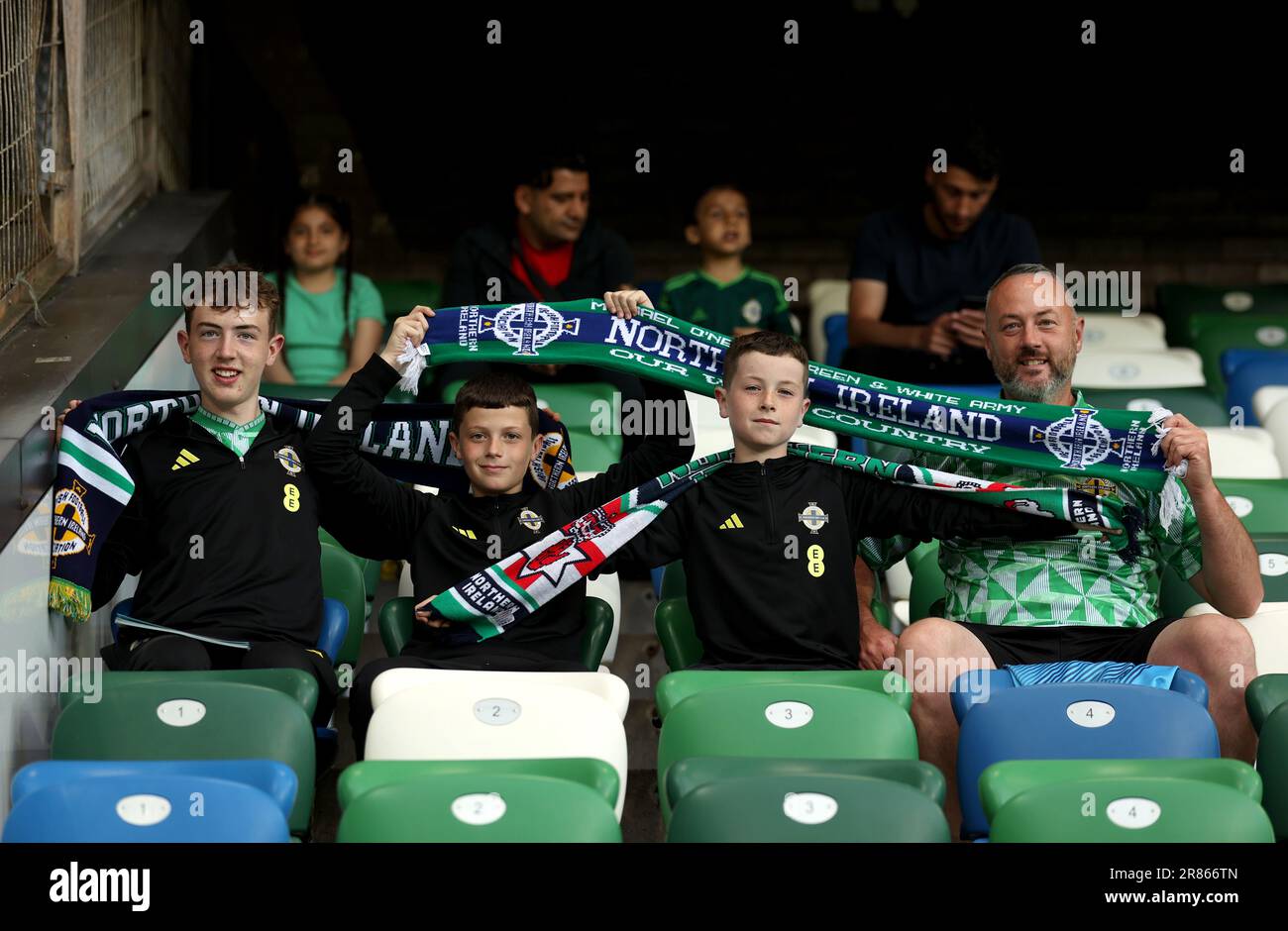 Northern Ireland fans in the stands ahead of the UEFA Euro 2024
