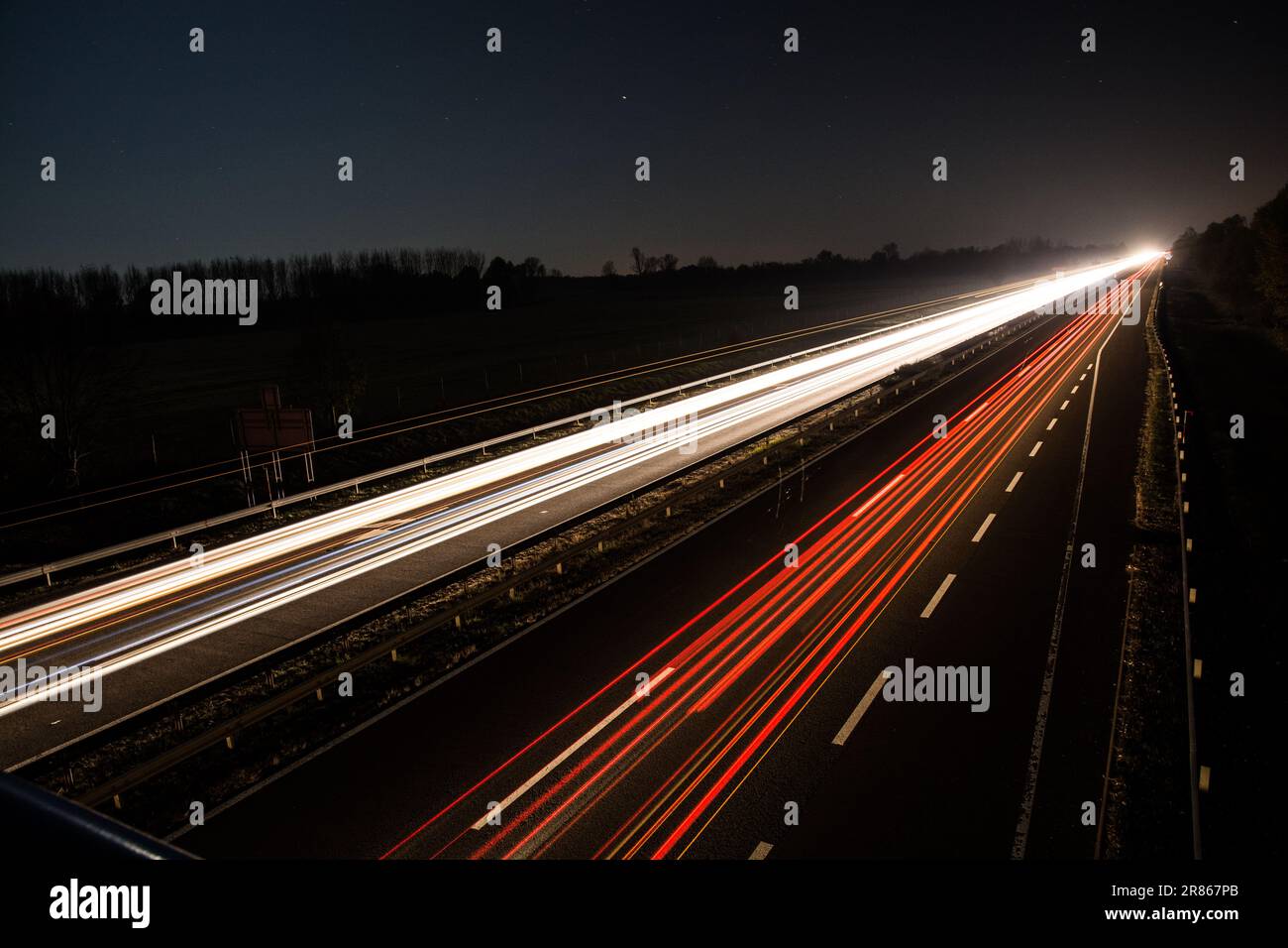 Long exposure highway aerial hi-res stock photography and images - Alamy