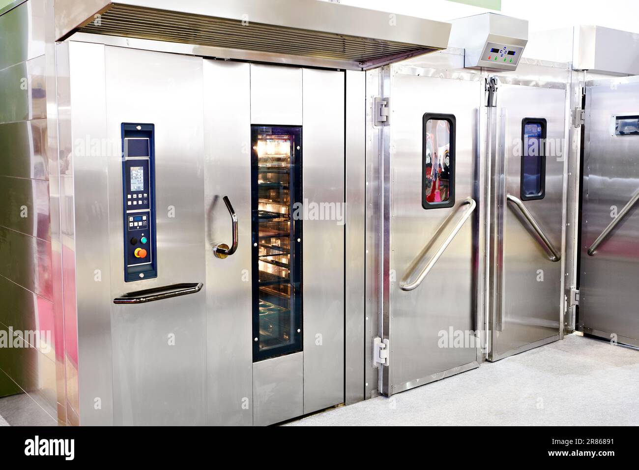 Commercial ovens for bakeries on exhibition Stock Photo Alamy