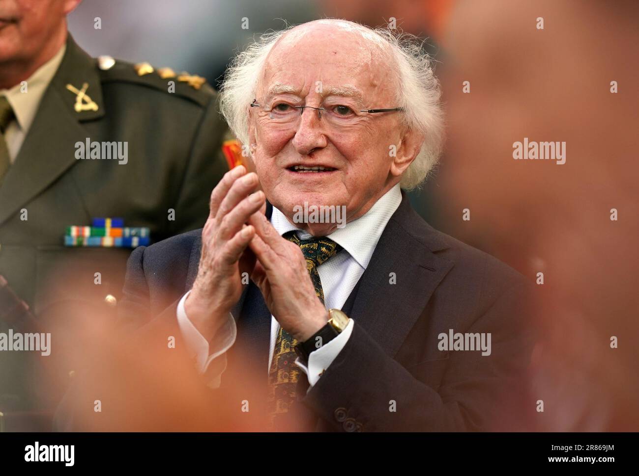 President of Ireland Michael D Higgins before the UEFA Euro 2024 ...