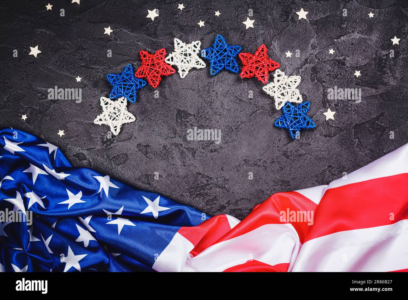 30 PCS 4Th Of July Star Decorations, 2.5 * 2.5 Inch Red Blue
