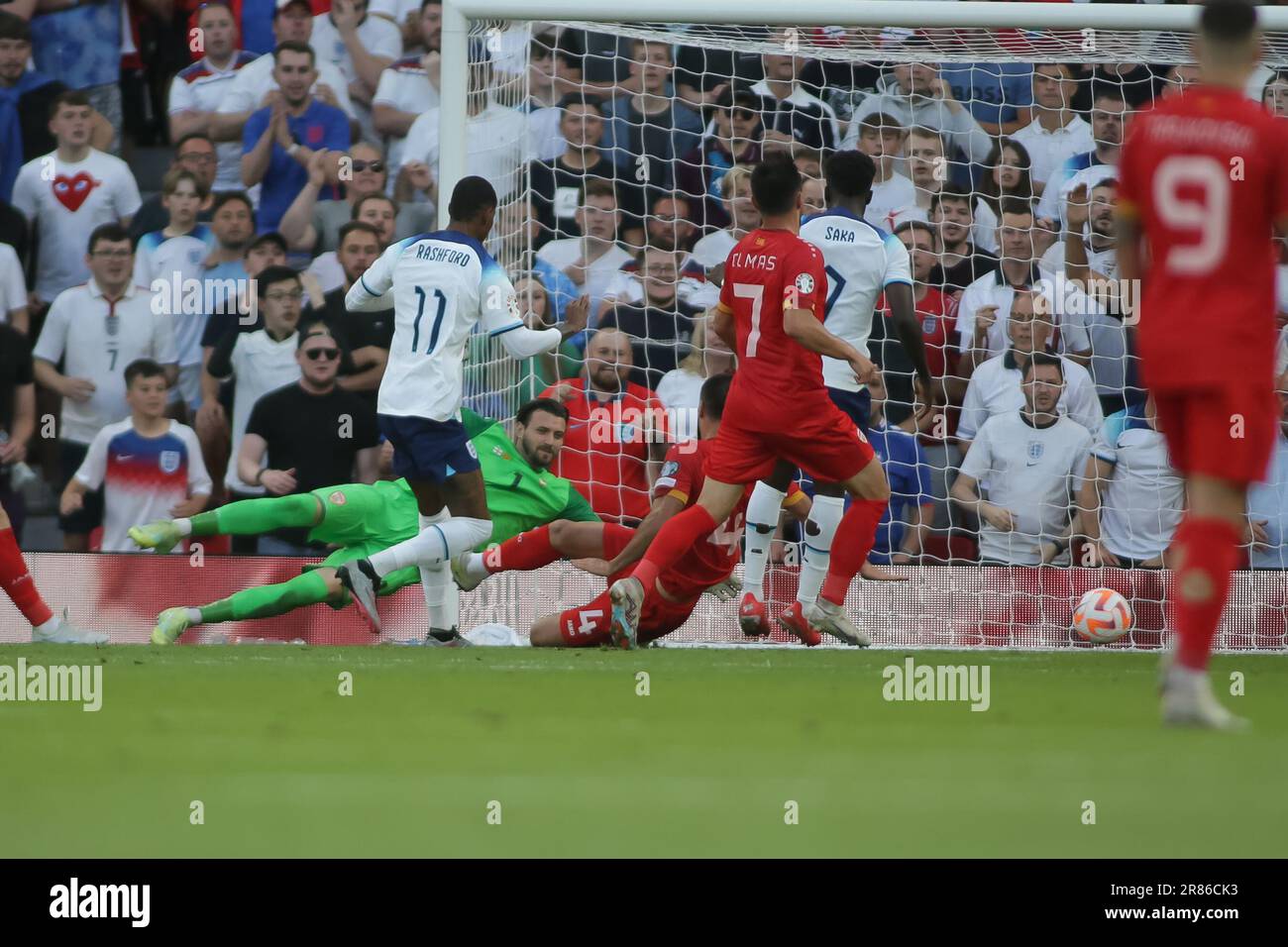 Manchester, UK. 19th June, 2023. Goal England Marcus Rashford*** during
