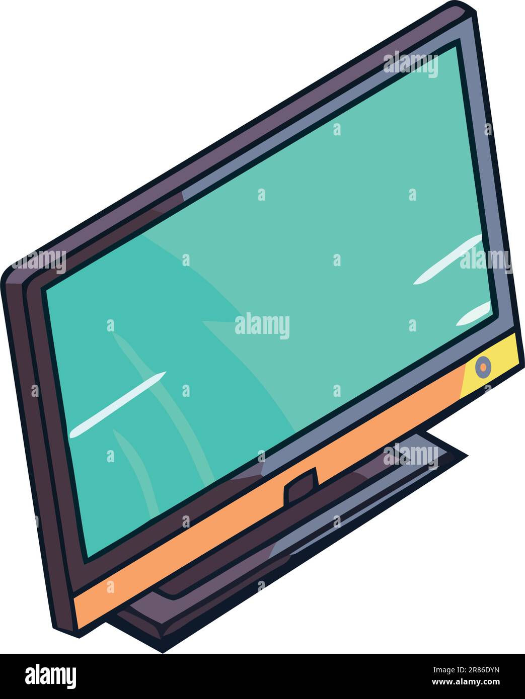 Computer monitor technology, modern backdrop Stock Vector Image & Art ...
