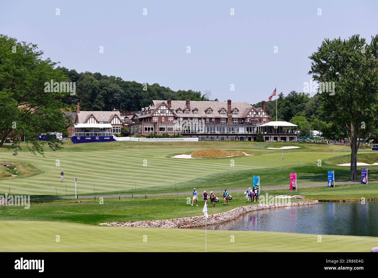 SPRINGFIELD, NJ - JUNE 19: A general view of the Baltusrol Clubhouse ...