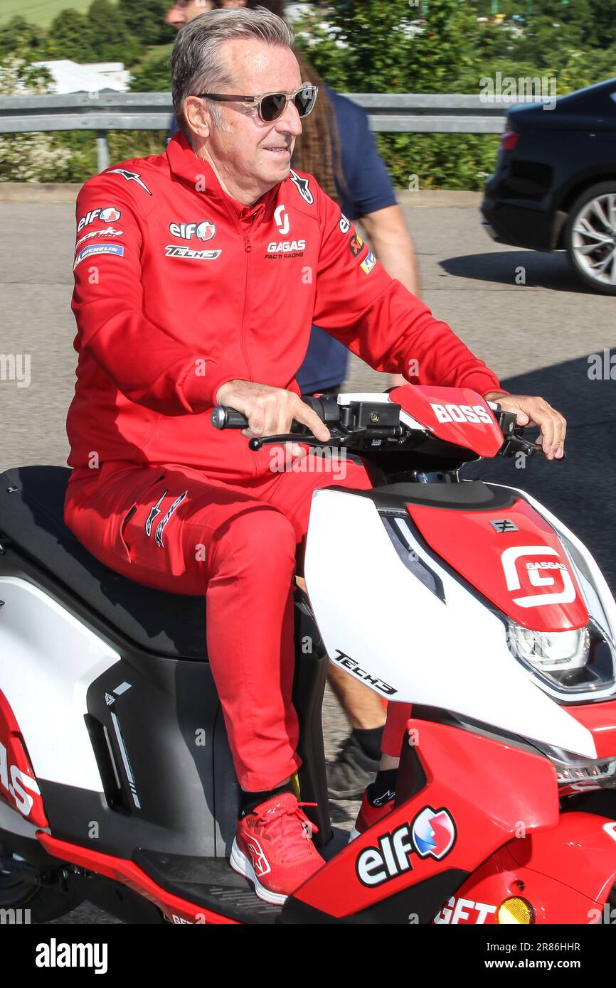 Sachsenring, Germany. , . Hervé PONCHARAL, team Manager at GAS GAS racing  MotoGP, MOTO GP, 2023 season on the Sachsenring, Motorcycle Grand Prix of  GERMANY - motorsport, Motorcycle road racing, Motorrad-WM, photo