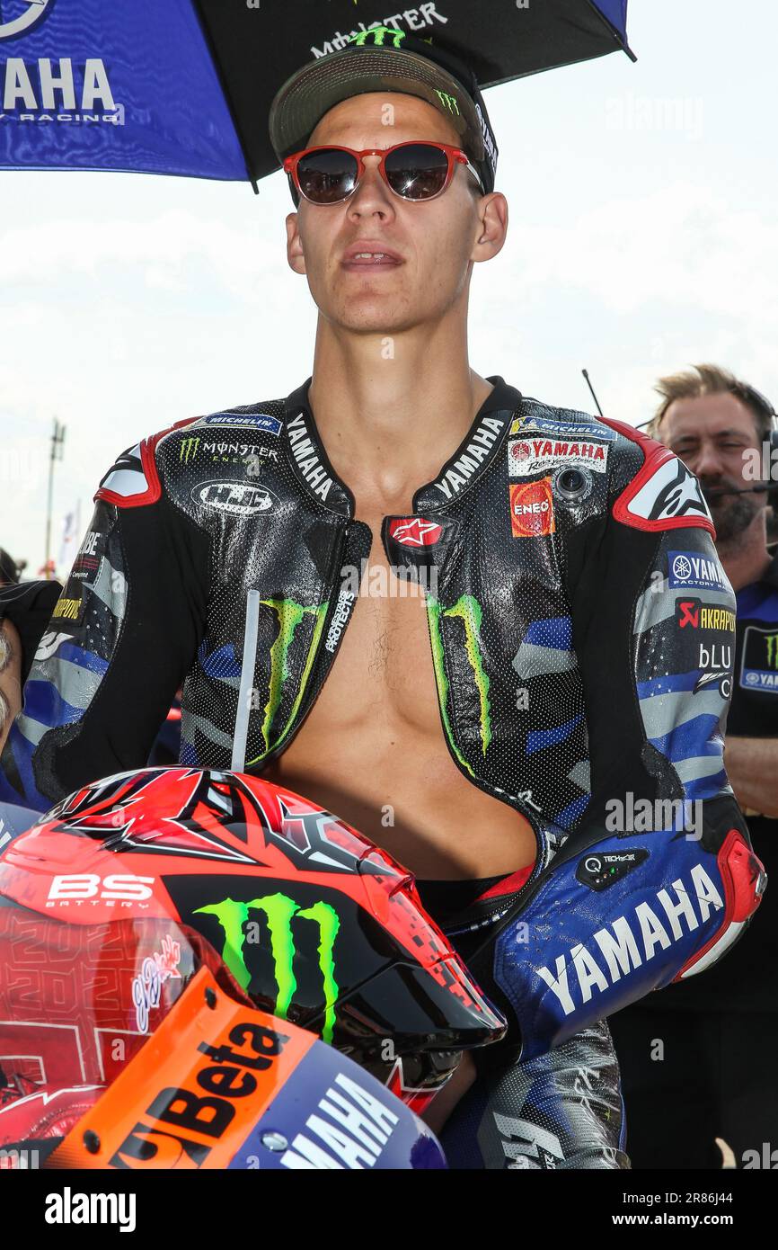 Sachsenring, Germany. , . #20 QUARTARARO Fabio (FRA)/Moto GP MotoGP, MOTO GP, 2023 season on the Sachsenring, Motorcycle Grand Prix of GERMANY - motorsport, Motorcycle road racing, Motorrad-WM, photo and copyright © Udo STIEFEL/ATP images (STIEFEL Udo/ATP/SPP) Credit: SPP Sport Press Photo. /Alamy Live News Stock Photo