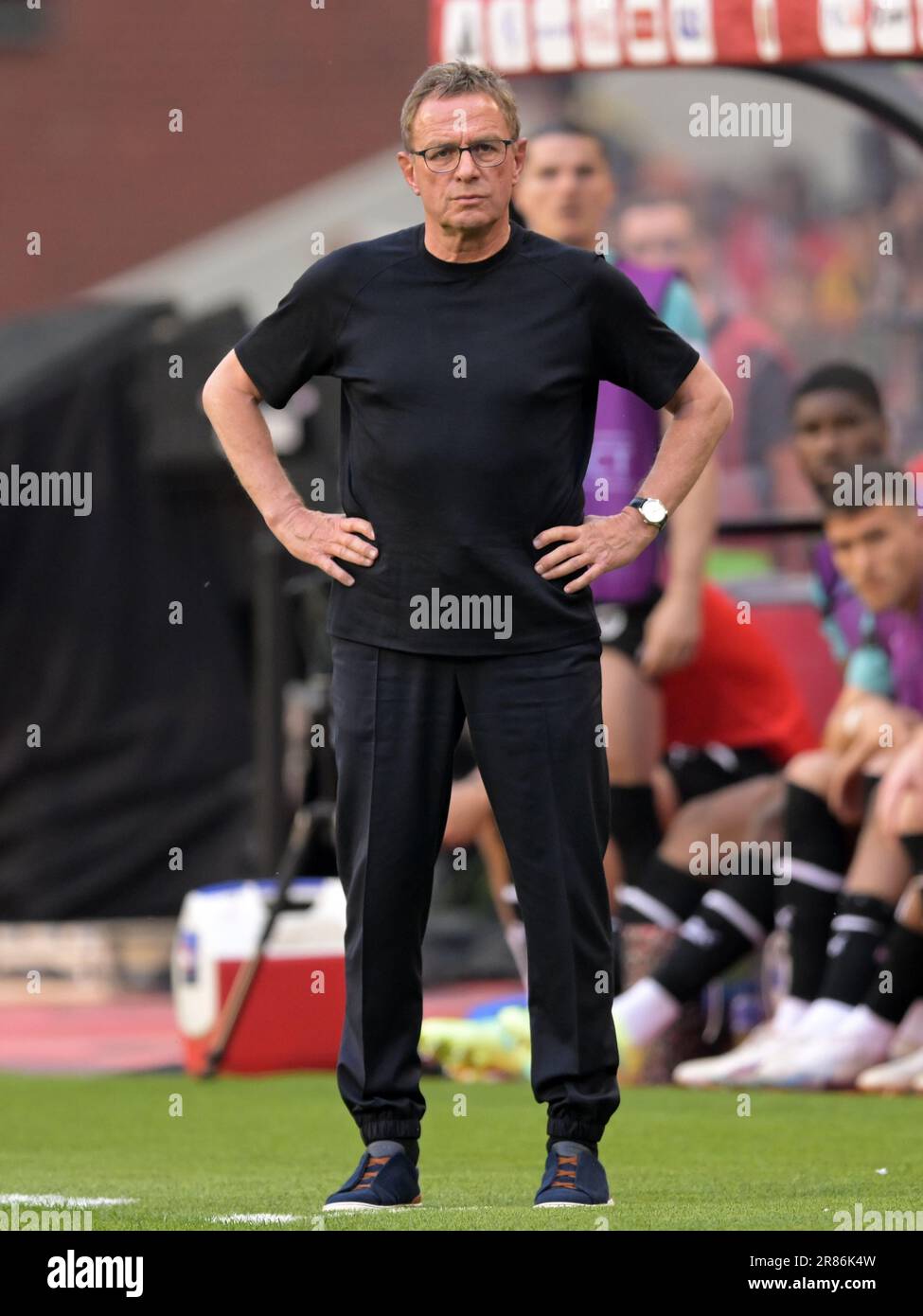 BRUSSELS - Austria trainer coach Ralf Rangnick during the UEFA EURO ...