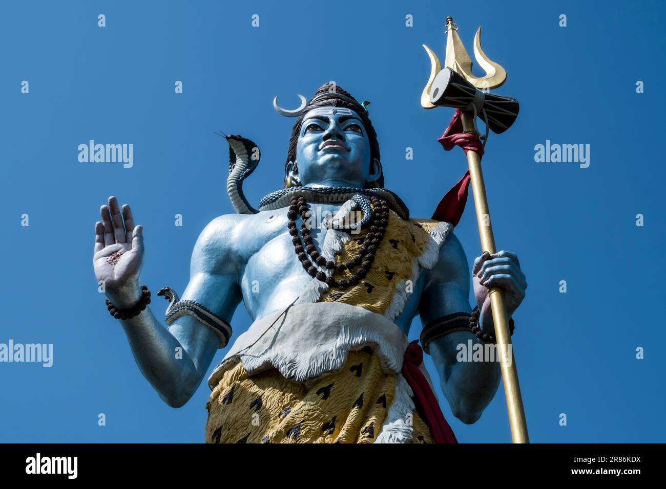 A large Shiva statue in Haridwar, India Stock Photo