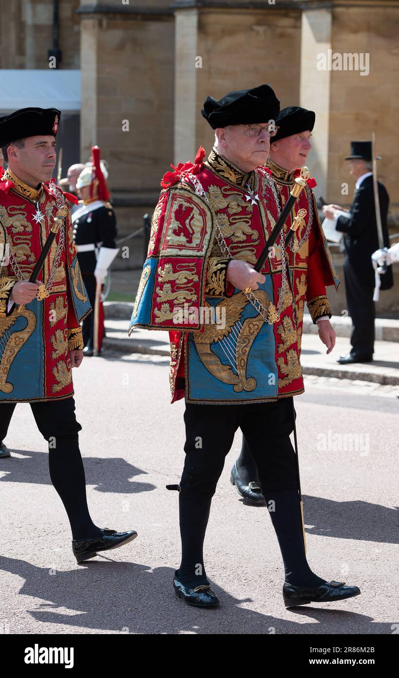 Windsor, Berkshire, UK. 19th June, 2023. Some of the historic uniforms ...