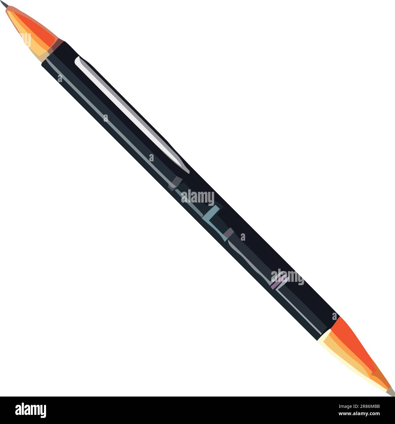 pen supply on white background Stock Vector Image & Art - Alamy
