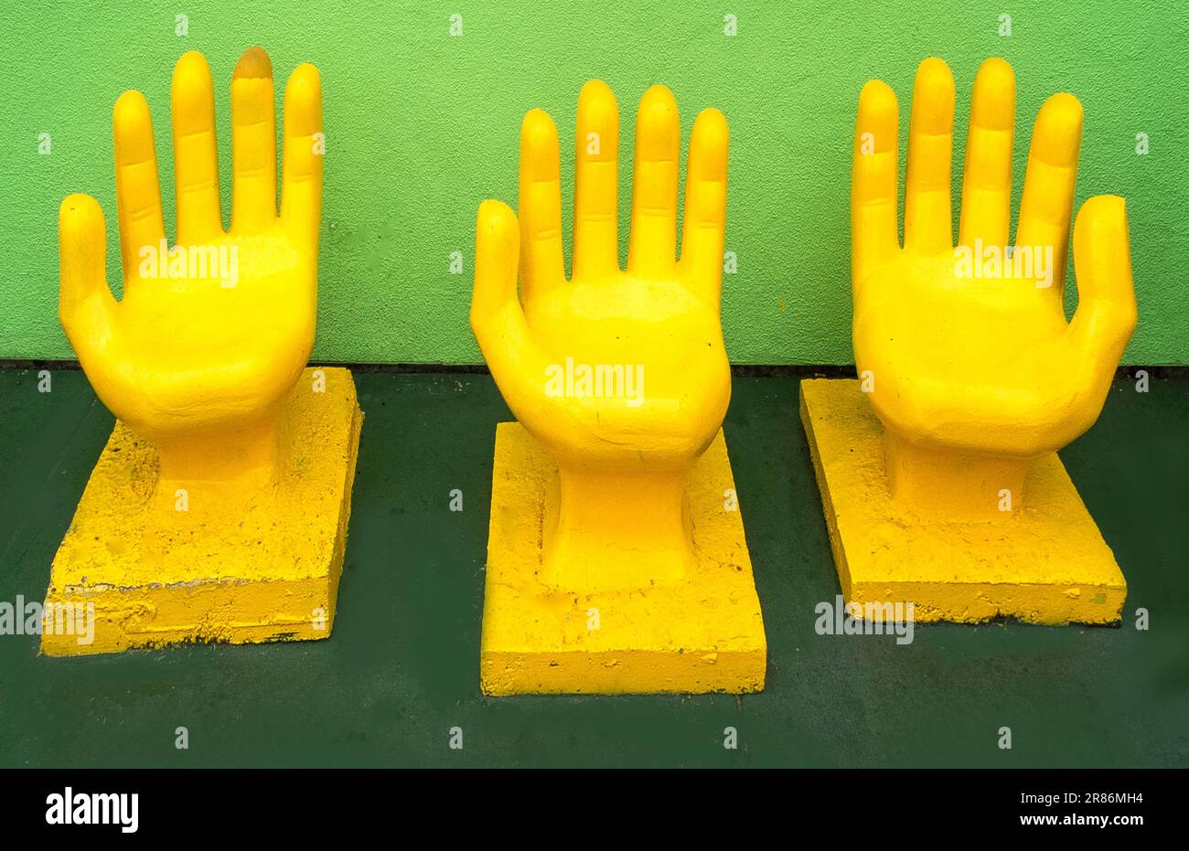 Chair shaped like a hand hi-res stock photography and images - Alamy