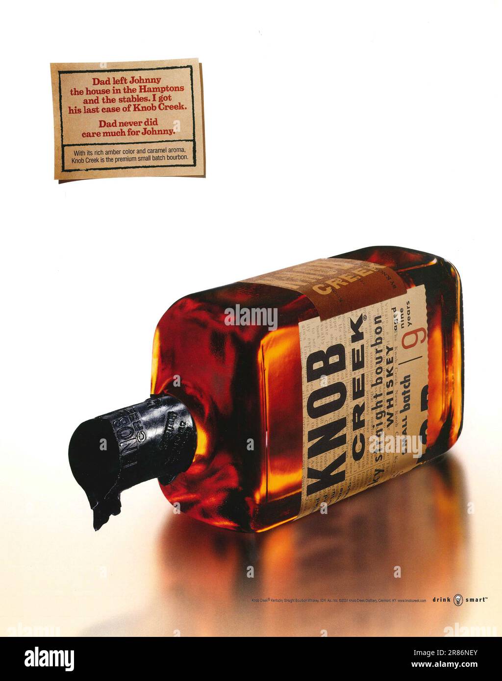 Knob Creek Bourbon advert in a Collections magazine 2014 Stock Photo