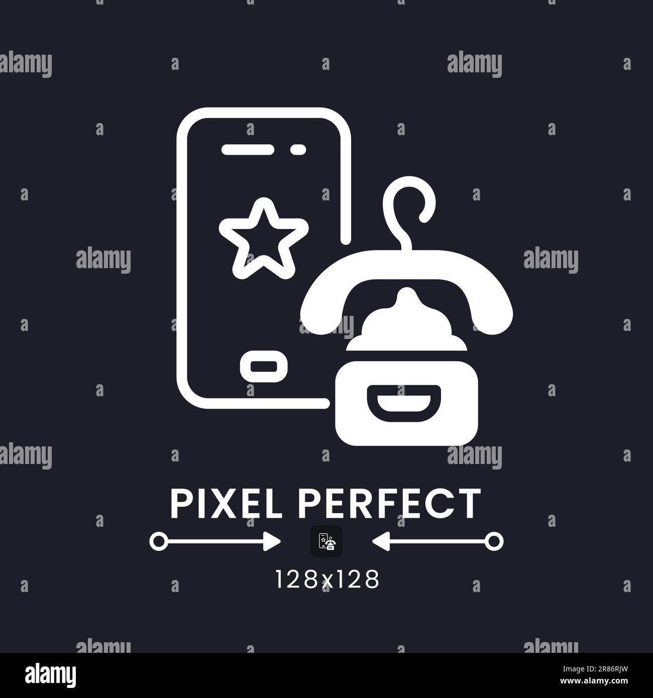 Beauty and Fashion app white solid desktop icon Stock Vector Image ...