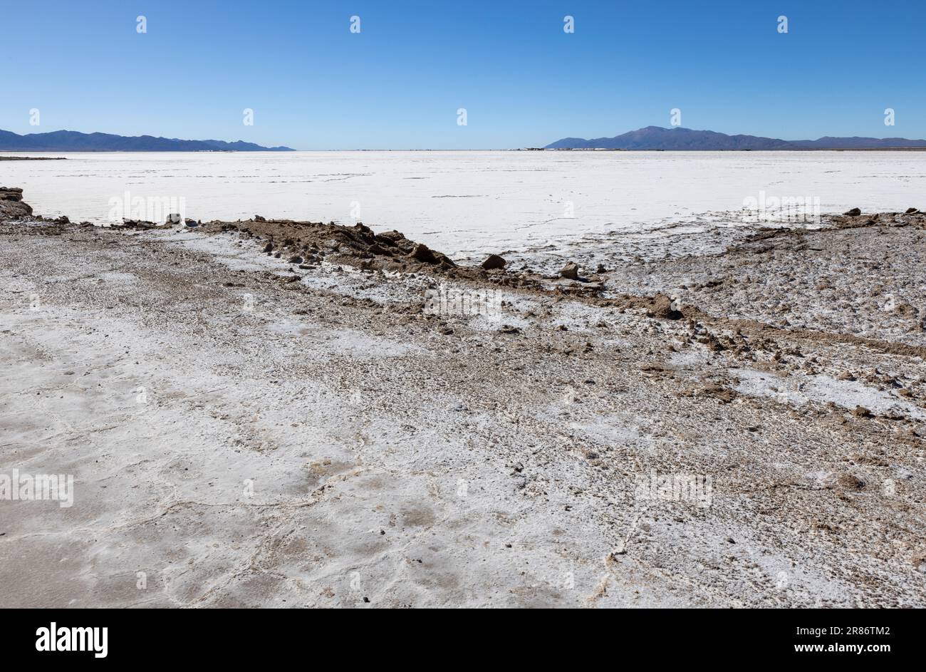 Exploring the huge salt flats Salinas Grandes de Jujuy in northern