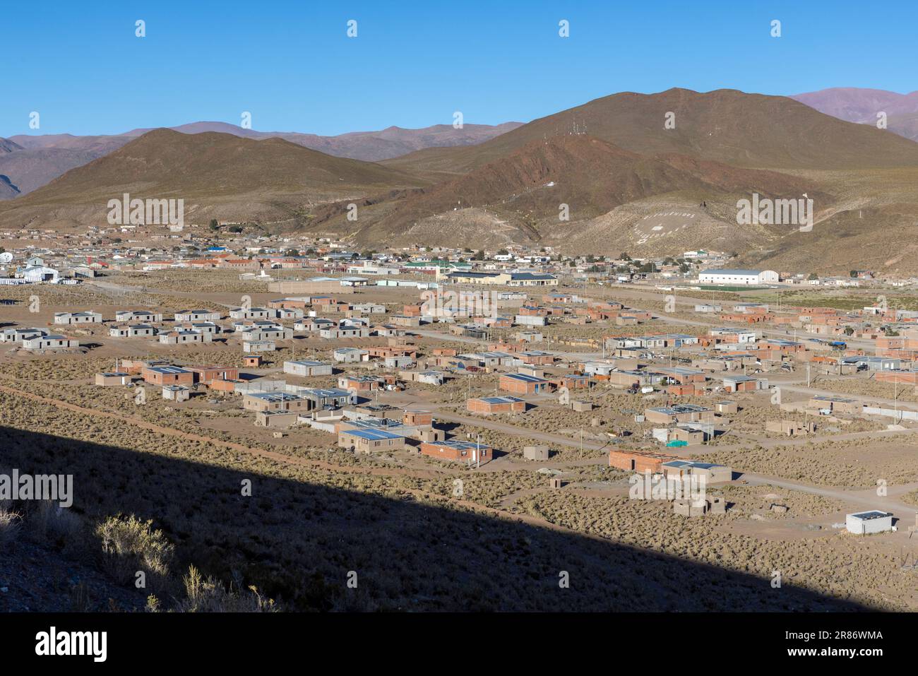 San Antonio de los Cobres village in high altitude famous for the