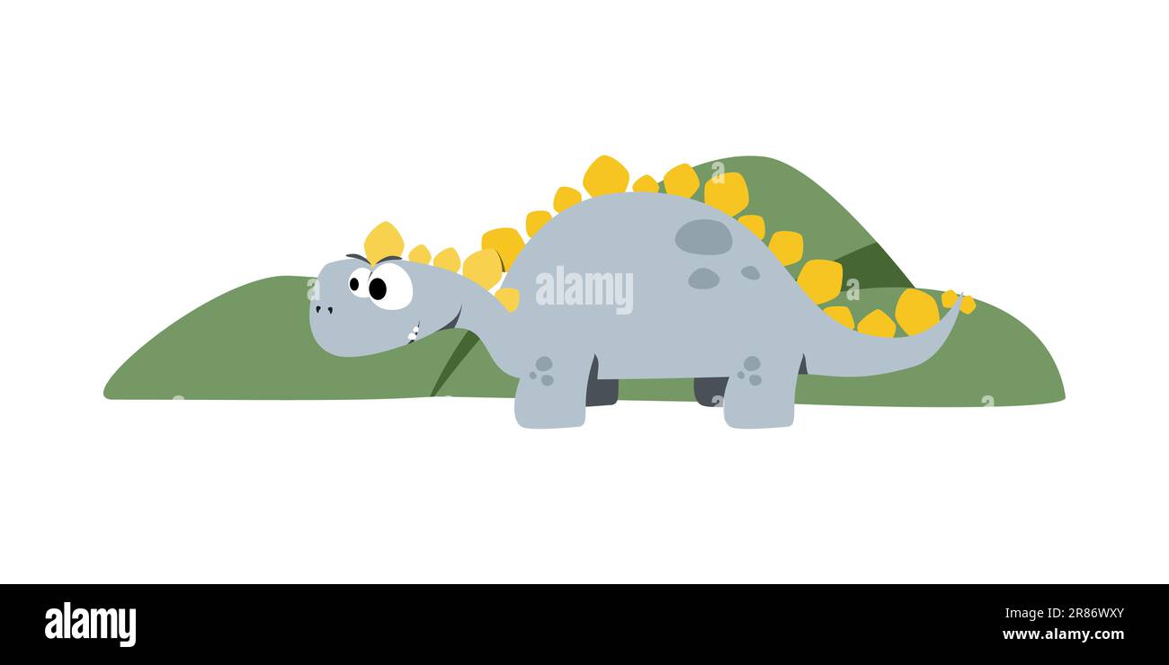 Adorable hand drawn dinosaur dinosaur characters Stock Vector Image ...