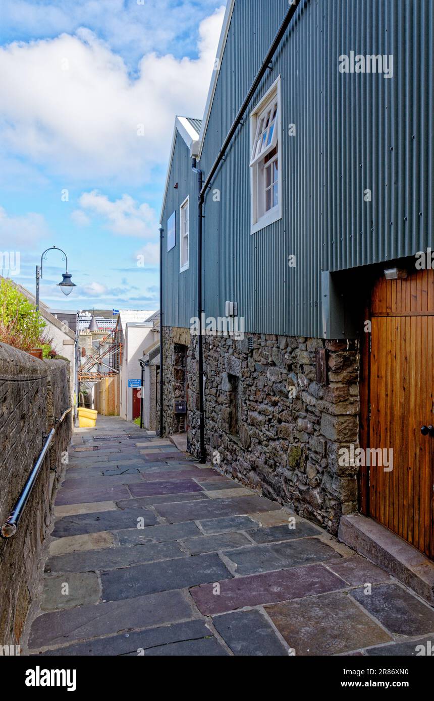 The premises of BBC Shetland in Lerwick, Shetland Islands, Scotland - 18th of July 2012 Stock Photo