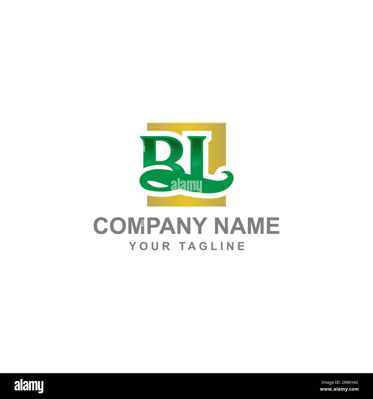 BL Logo Design Template Vector Graphic Branding Element.EPS 10 Stock Vector