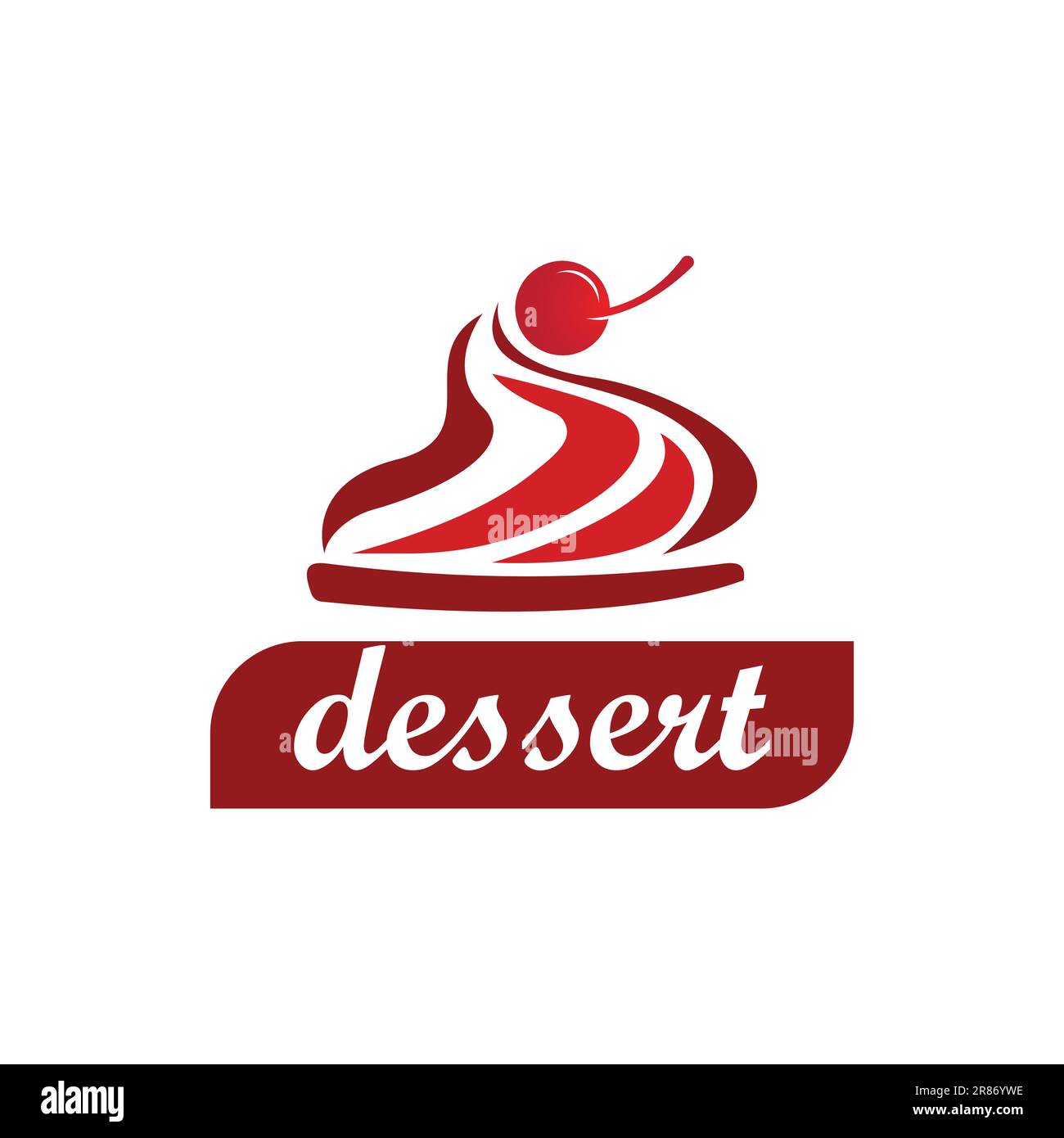 Dessert logo design Vector icon illustration template Stock Vector Image & Art Alamy