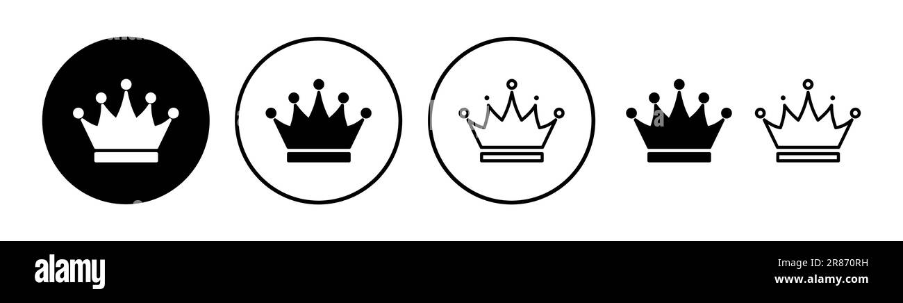 Crown Icon vector. Crown symbol for web site design Stock Vector Image ...