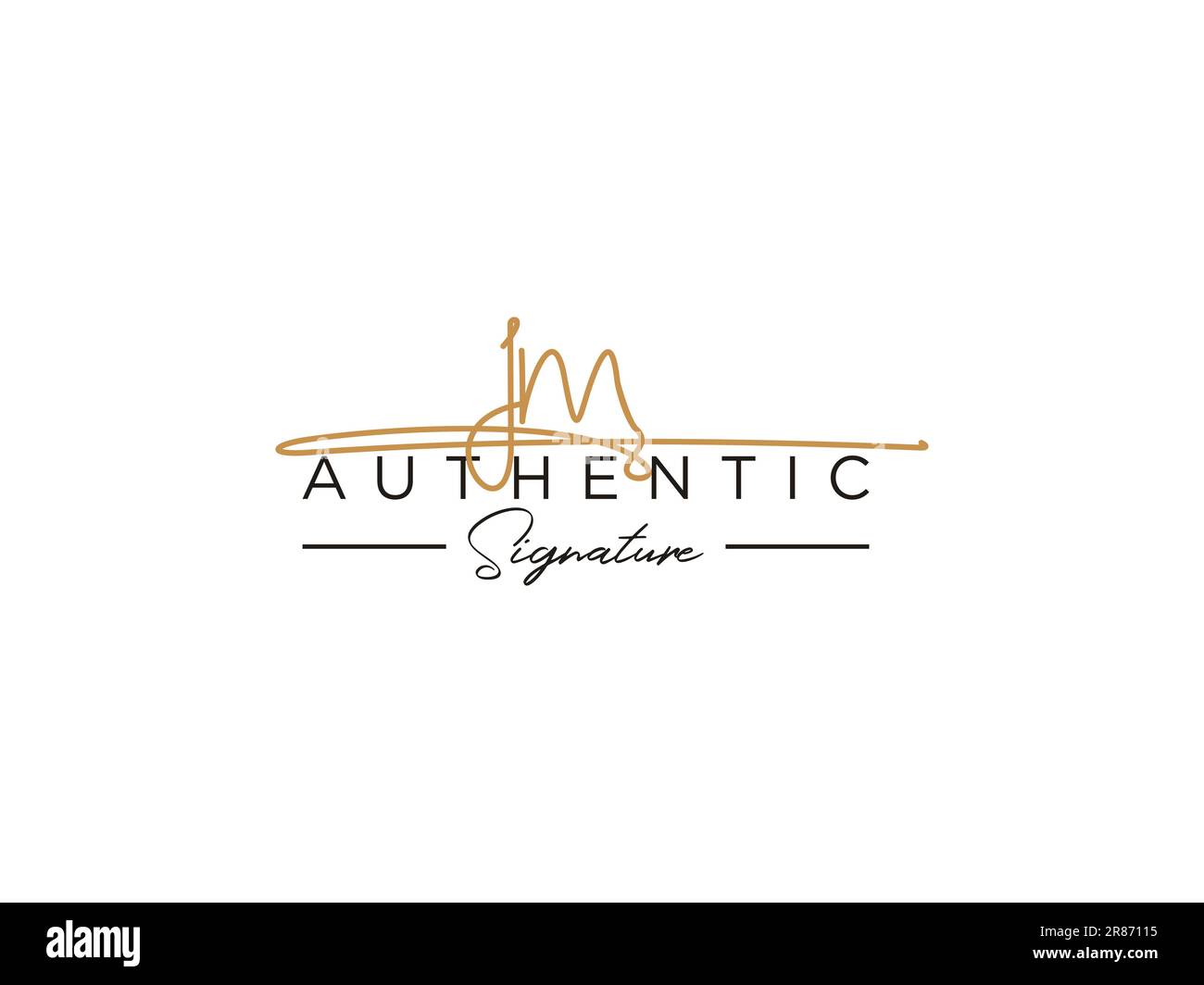 JM Signature Logo Template Vector Stock Vector Image & Art - Alamy