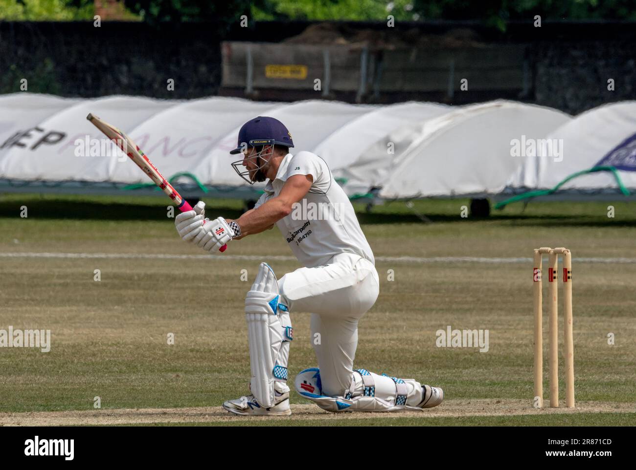 Bognor v Eastbourne Sussex cricket league Stock Photo