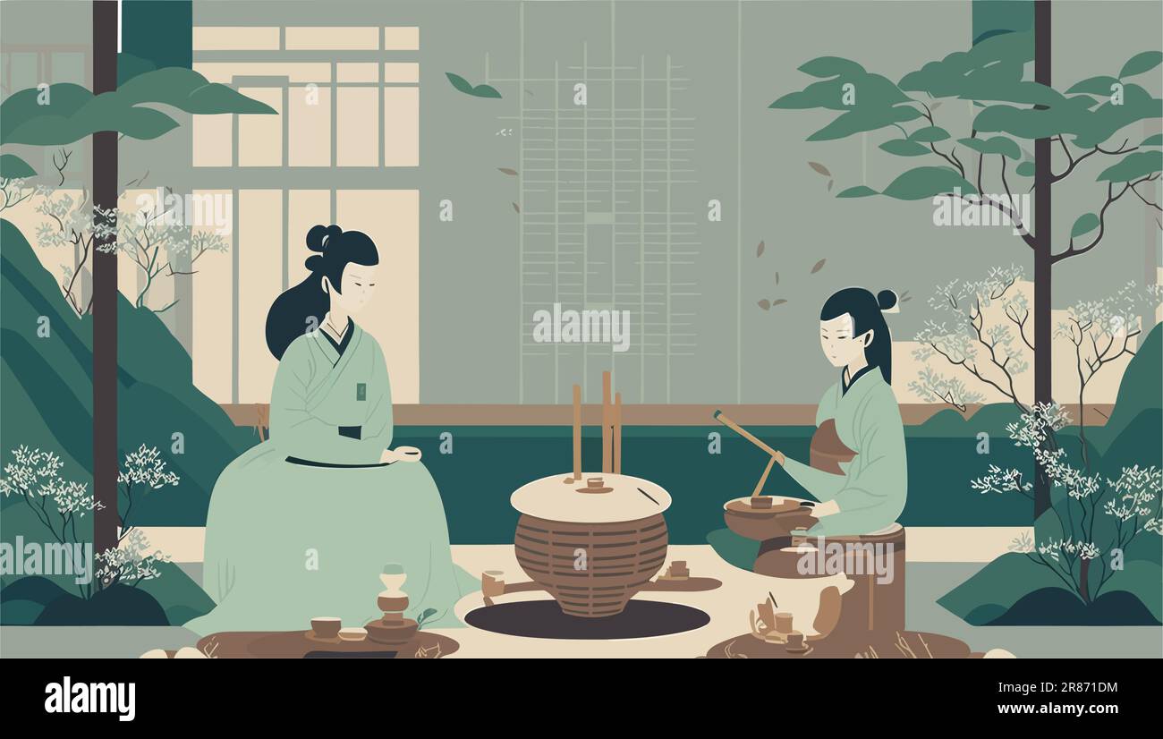 illustration the mesmerizing beauty and grace of traditional Japanese