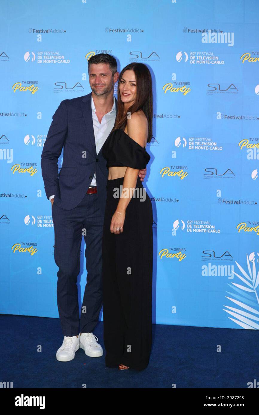 Monaco, Monaco. 17th June, 2023. James Lafferty and Alexandra Park attend  the TV Series Party at Monte Carlo Bay during the 62nd Monte Carlo TV  Festival on June 17, 2023 in Monte-Carlo,