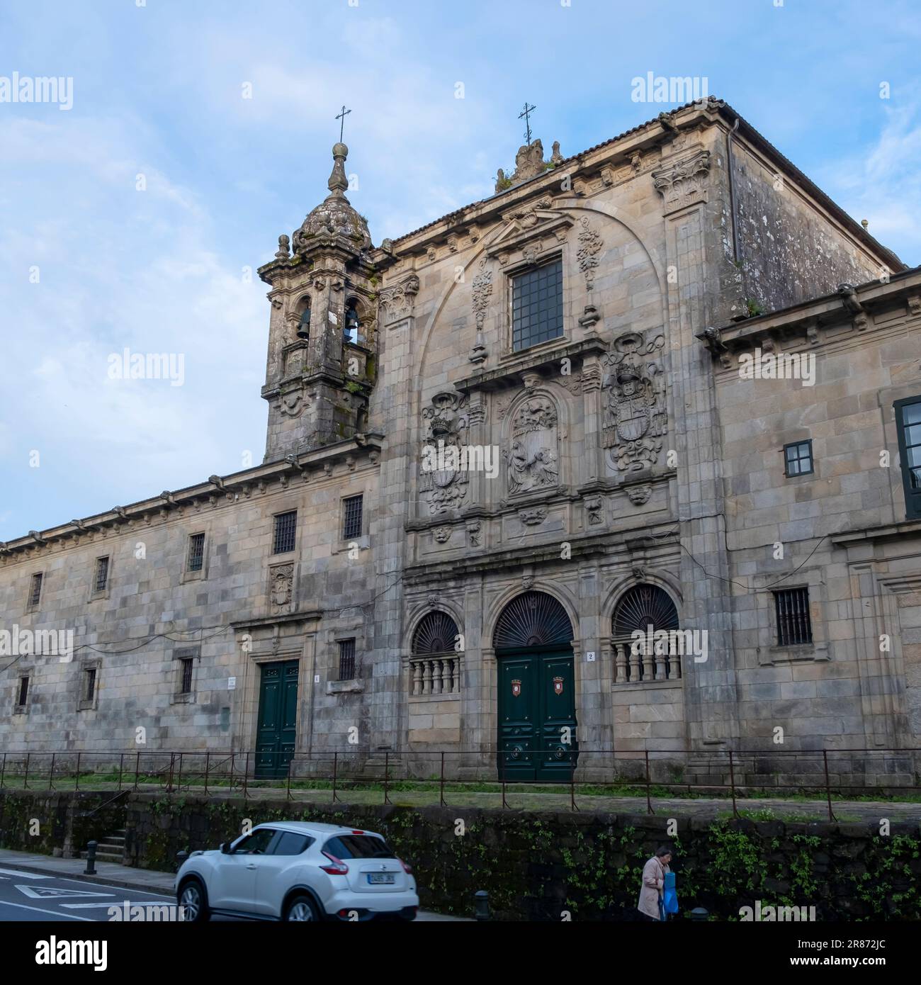 Santiago de Compostela, La Coruna, Galicia, Spain  - 12 June, 2023. Convent of the Mercedarias Descalças. Stock Photo