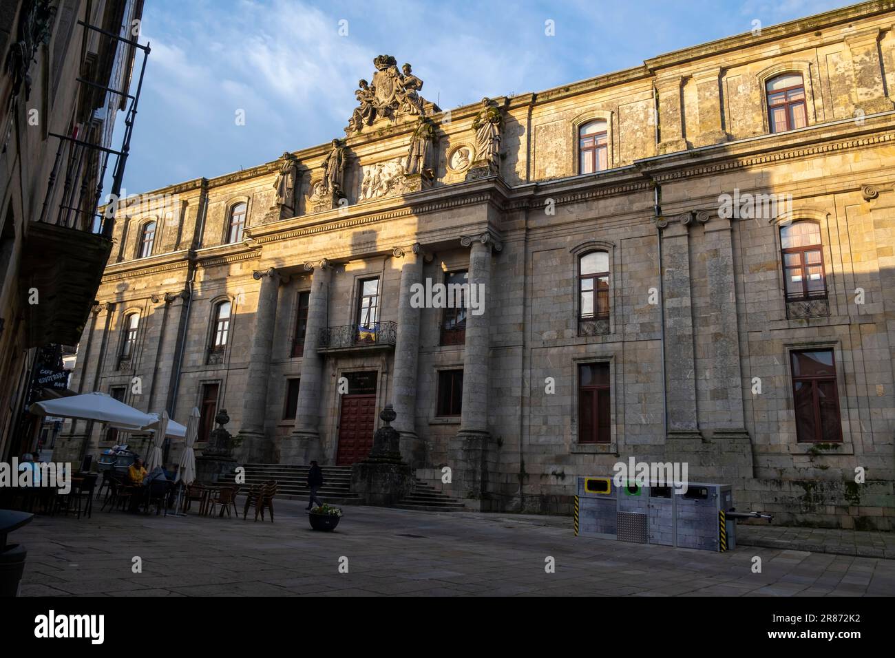 Santiago de Compostela, La Coruna, Galicia, Spain  - 12 June, 2023. Faculty of Geography and History USC. Stock Photo