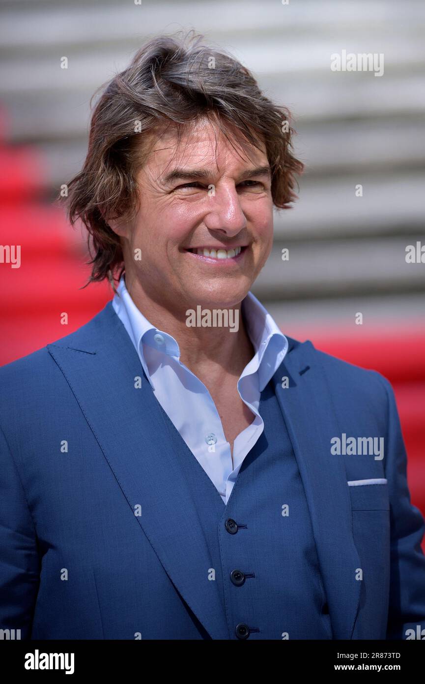 Rome, Italy. 19th June, 2023. Tom Cruise arrives at the Spanish Steps ahead of the premiere of 'Mission: Impossible - Dead Reckoning Part One' movie in Rome on June 19, 2023. Photo by Rocco Spaziani/UPI Credit: UPI/Alamy Live News Stock Photo