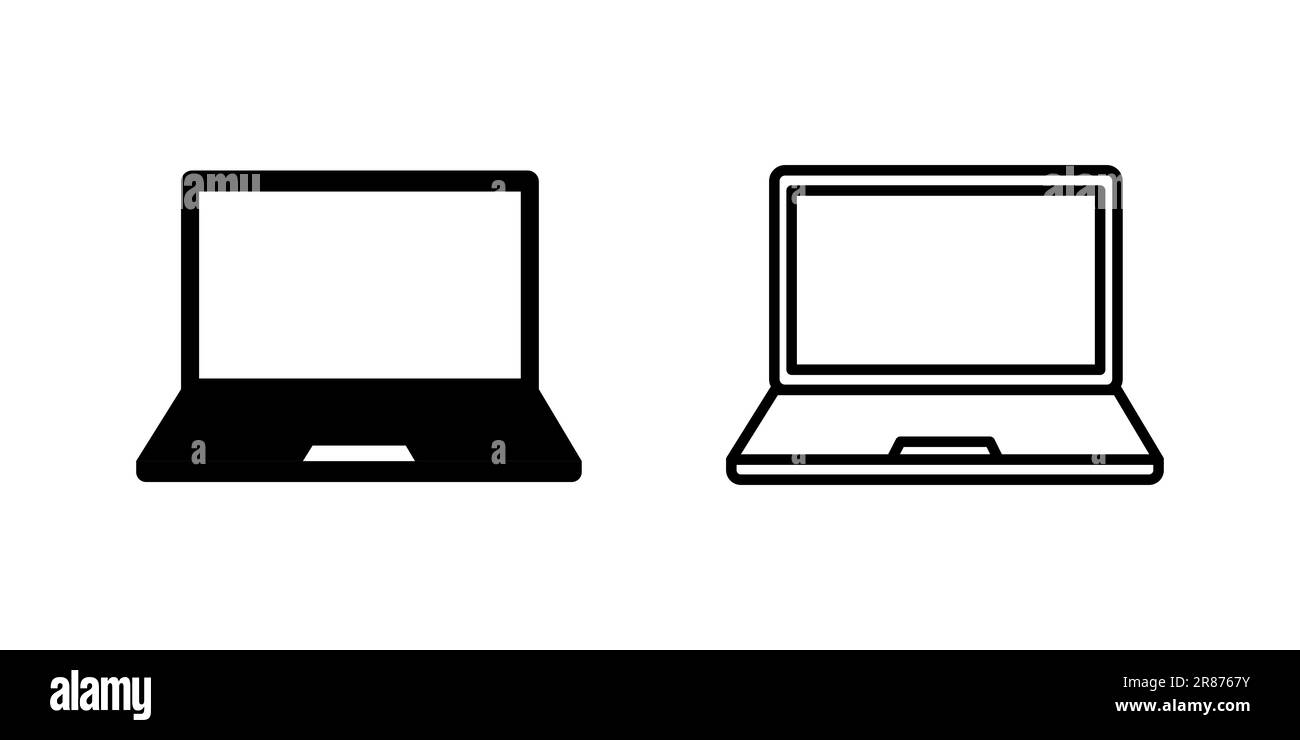 Laptop icon set. computer icon vector Stock Vector Image & Art - Alamy