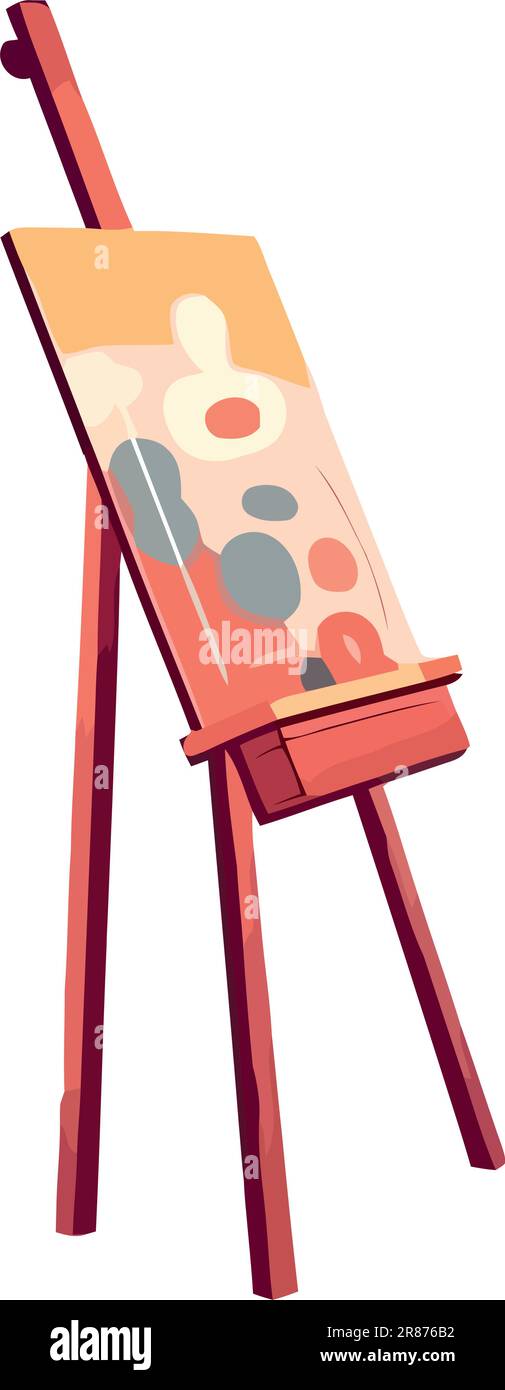 easel paint stand and canvas Stock Vector Image & Art - Alamy