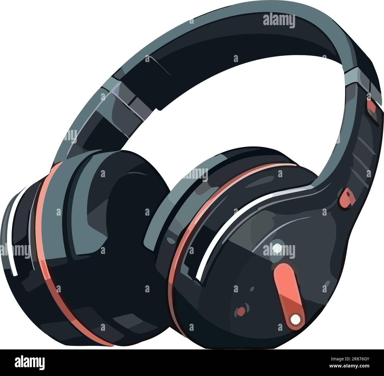 headphones device technology isolated Stock Vector Image & Art - Alamy