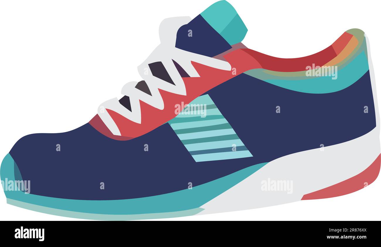 Blue sports shoe symbolizes speed Stock Vector Image & Art - Alamy