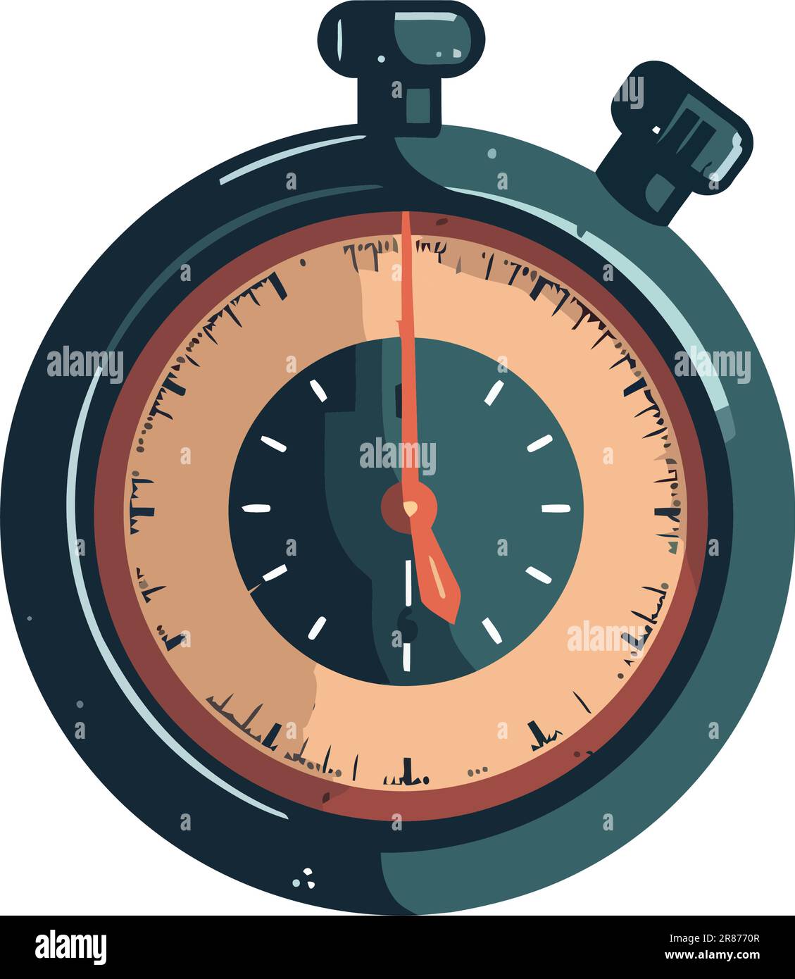 Antique clock on metal wallpaper backdrop Stock Vector Image & Art - Alamy