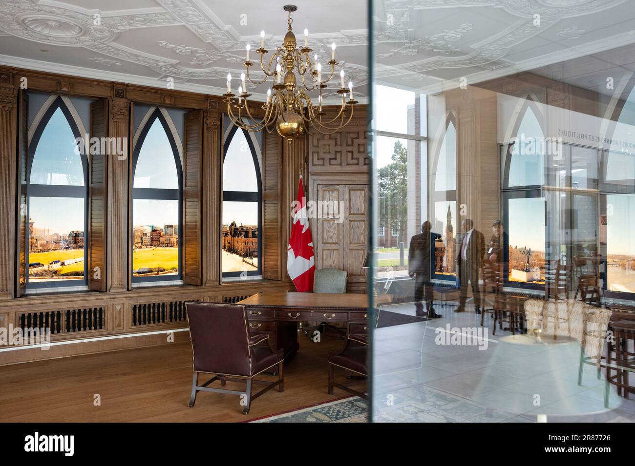 Antigonish, Canada. 19th June, 2023. A replica of former prime minister