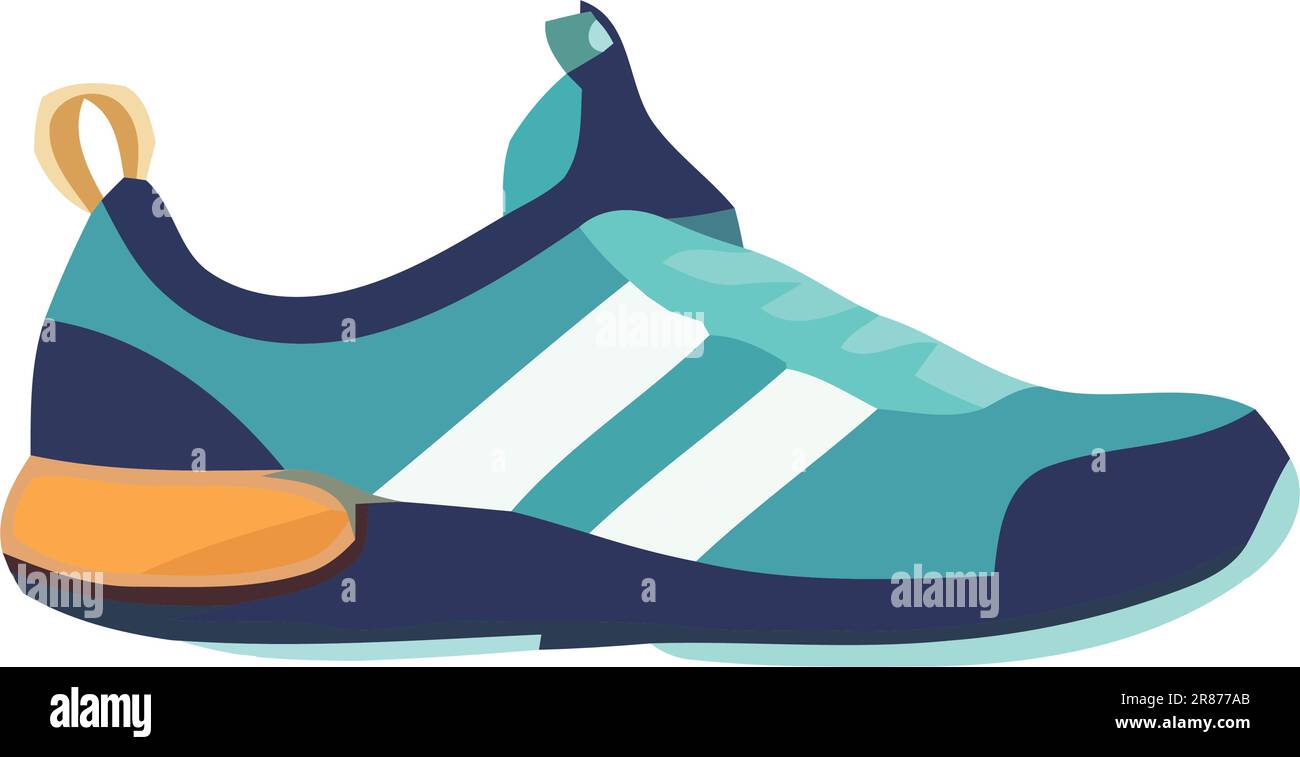 Blue sports shoe symbol, isolated vector design Stock Vector Image ...