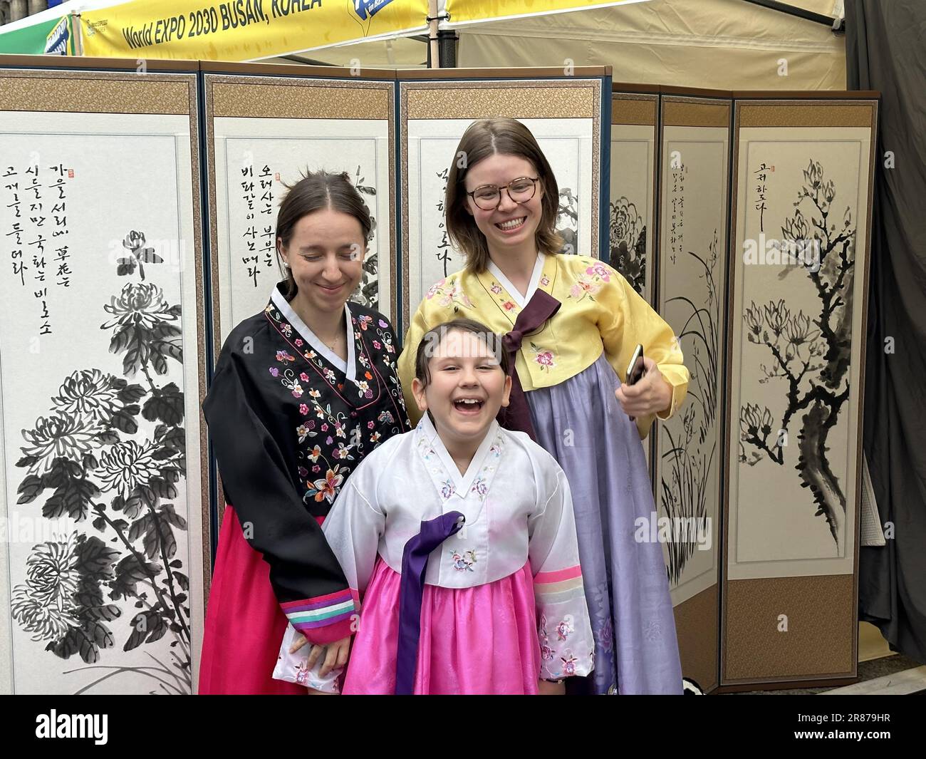 20th June, 2023. Kpop concert in Belgium Visitors experience the