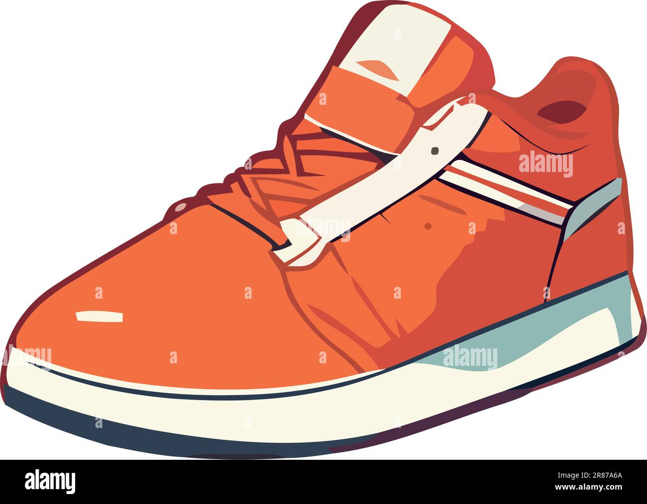 Modern sports shoe on white background Stock Vector Image & Art - Alamy